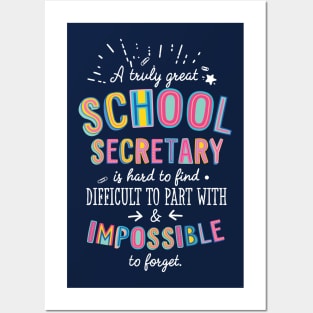 A truly Great School Secretary Gift - Impossible to forget Posters and Art